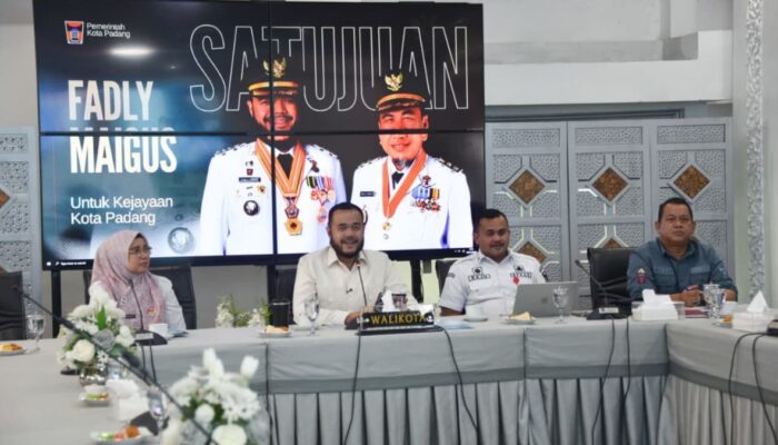 Pemko Padang Gelar Rapat Daring dengan Kemen LHK terkait Revitalisasi Sungai Batang Arau