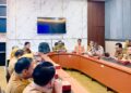 Pemkab Solok melakukan rapat evaluasi penanganan bencana. (Foto: Diskominfo Kabupaten Solok)