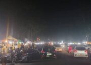 Ganggu Lalu Lintas, Aktivitas PKL dan Wahana Permainan Depan Kantor Bupati Pasaman Barat Dikeluhkan Warga