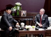 Bertemu Raja Yordania, Presiden Prabowo Perkuat Kerja Sama Dukung Palestina