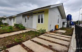 Penampakan huntap korban bencana yang dibangun di Tanah Datar. (dok. istimewa)