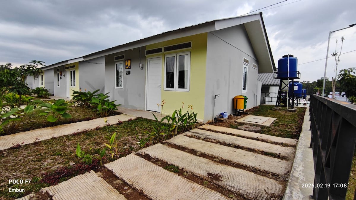 Penampakan huntap korban bencana yang dibangun di Tanah Datar. (dok. istimewa)