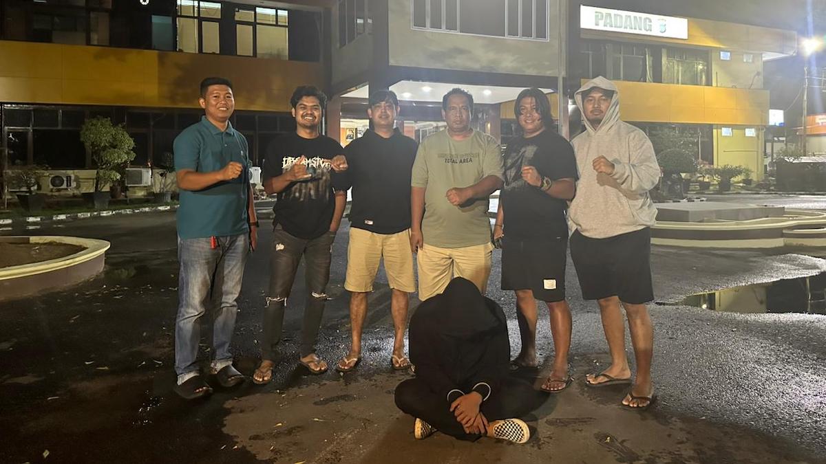 Polresta Padang amankan pelaku penggelapan. (dok. istimewa)