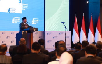 Presiden Prabowo berbicara di depan peserta Indonesia Economic Outlook 2026. (dok. istimewa)