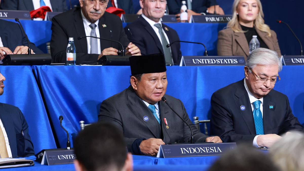 Presiden Prabowo di board of peace. (dok. istimewa)