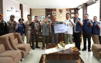 TJSL PT KAI untuk pembangunan masjid di Pasaman. (dok. istimewa)