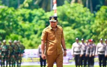 Wagub Vasko hadir di upacara pembukaan TMMD ke-127 di Pessel. (dok. istimewa)