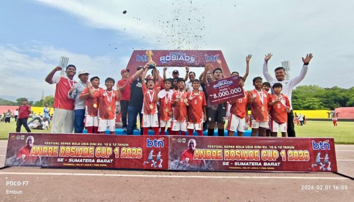 Andre Rosiade Cup 1 2026 Resmi Ditutup, Jadi Fondasi Lahirnya Calon Pemain Timnas dari Sumbar