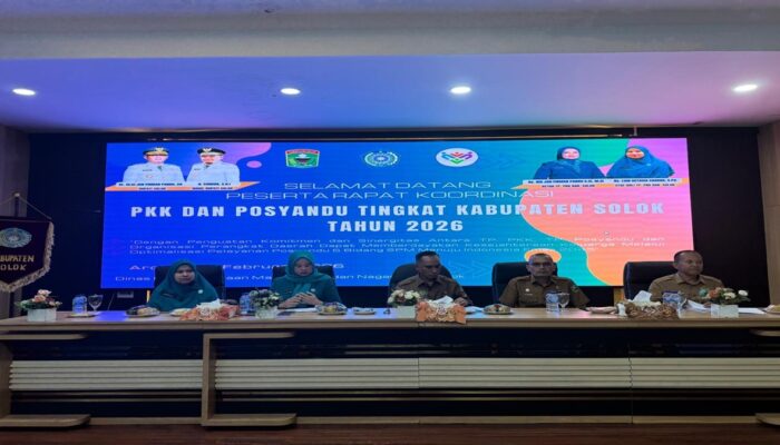 Rakor PKK–Posyandu 2026, Pemkab Solok Dorong Pelayanan 6 SPM