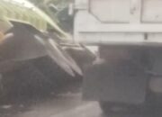 Diduga Rem Bermasalah, Truk Muatan Batu Bara Terguling di Panorama Dua Sitinjau Lauik