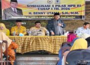 Sosialisasi 4 Pilar Kebangsaan di Pasaman Barat, Anggota DPR RI Benni Utama Tekankan Persatuan