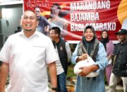 Andre Rosiade dan Chef Magdalena Marandang serta Makan Bajamba di Huntara Batang Anai