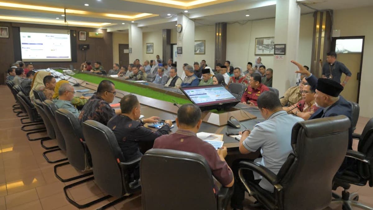 Rapat koordinasi Pemprov Sumbar dengan Pemko Sawahlunto. (dok. istimewa)